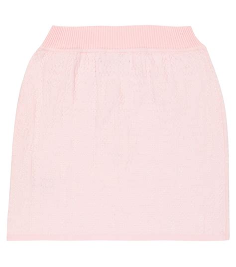 fendi maria antonietta|Pointelle cotton skirt in pink .